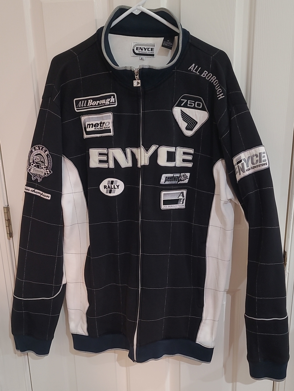 Enyce Vintage 1990 All Borough 750 Racing Track Jacket - Size XL